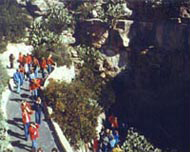 The marching band at Carlsbad Caverns, New Mexico